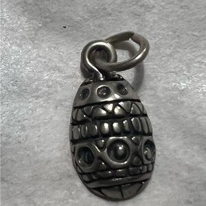 Easter Egg Charm Sterling Silver